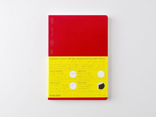 Stalogy Editors Series 365 Days Notebook - Red