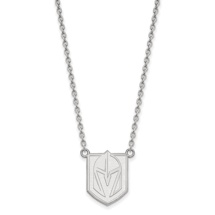 Sterling Silver NHL Golden Knights Large Necklace, 18 Inch - Vegas Team Store