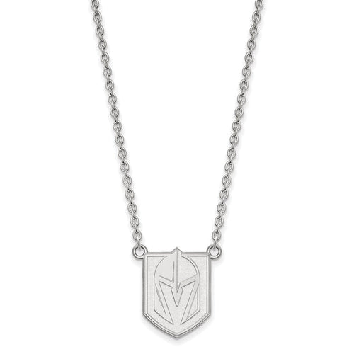 Sterling Silver NHL Golden Knights Large Necklace, 18 Inch - Vegas Team Store