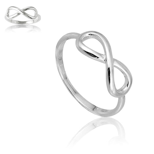Sterling Silver Plain Infinity Ring