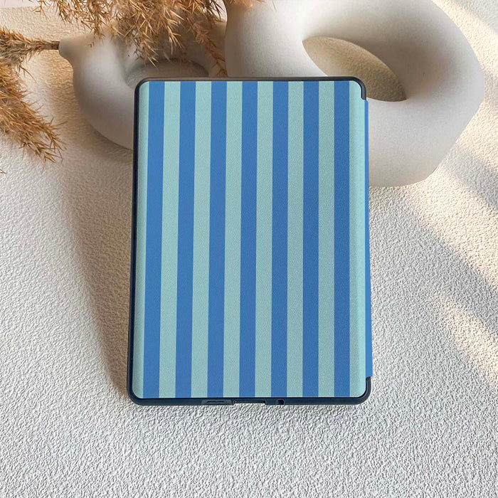 Stripe Pattern | Kindle Case - Blue