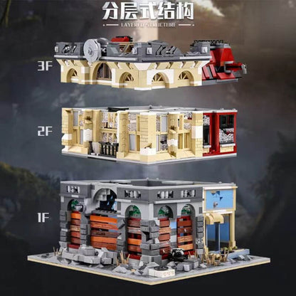 Super 18K K126 Brick Bank Apocalypse Version 2453PCS SUPER 18k