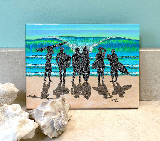 Surf Check Ceramic Tile