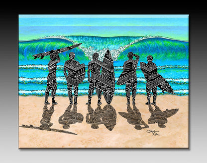 Surf Check Ceramic Tile