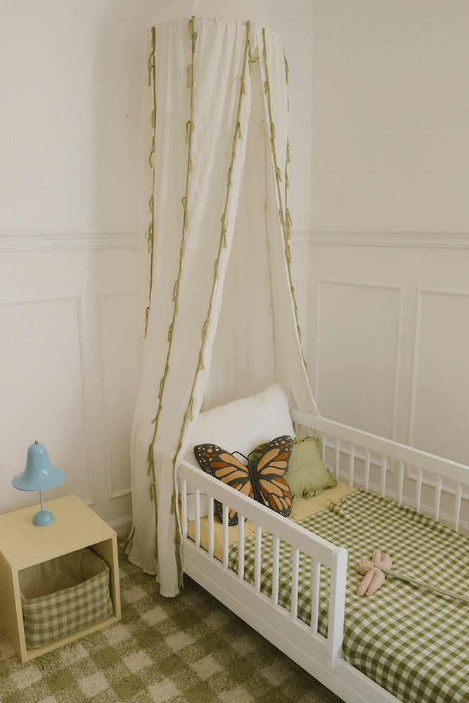 Swan Ivory Crepe Canopy - Rugs by Roo