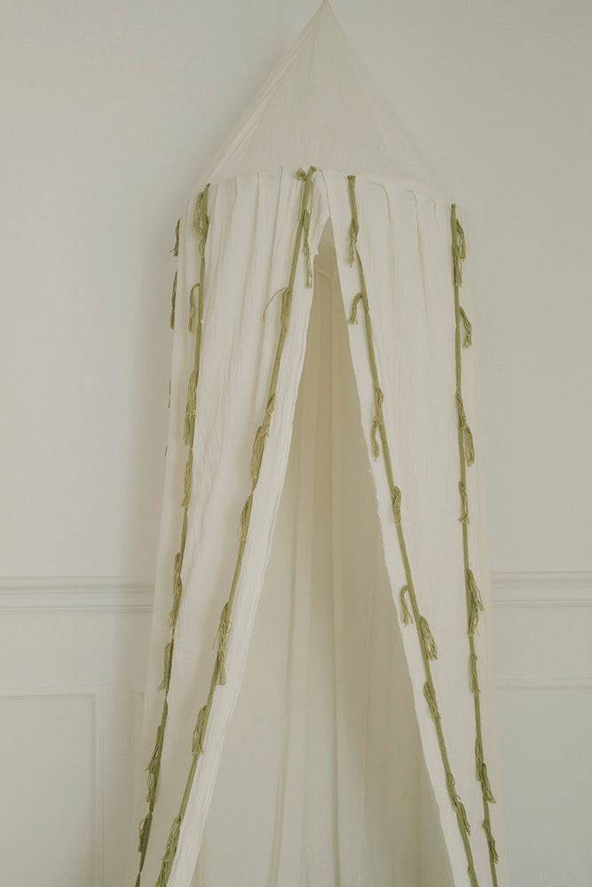 Swan Ivory Crepe Canopy - Rugs by Roo
