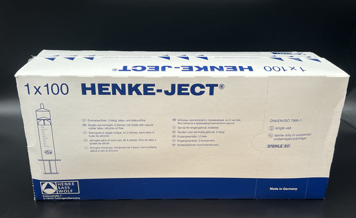 Syringe, Luer Slip, 20cc, 100/Box