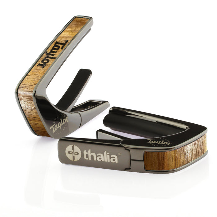 TaylorbyThalia Taylor AAA Curly Hawaiian Koa Logo Engraving | Officially Licensed Capo