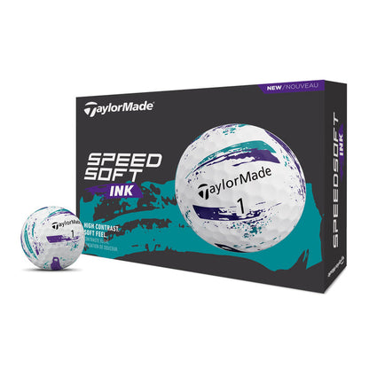 TaylorMade TM26 SpeedSoft Ink Golf Balls - Dozen