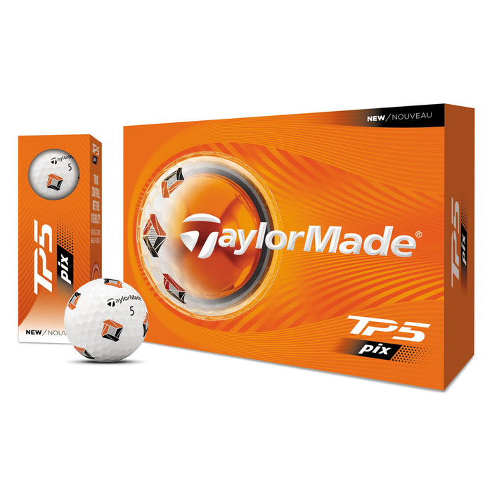TaylorMade TM26 TP5 Pix Golf Balls -Dozen