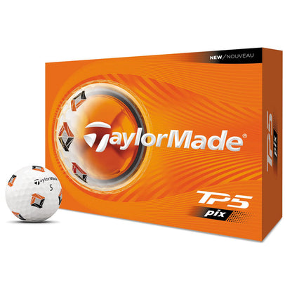 TaylorMade TM26 TP5 Pix Golf Balls -Dozen