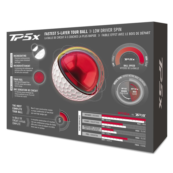 TaylorMade TM26 TP5x Golf Balls - Dozen