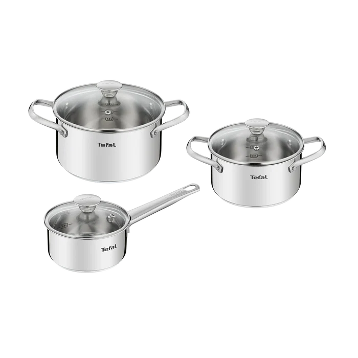 Tefal Cook Eat Induction 3pc Pot Set