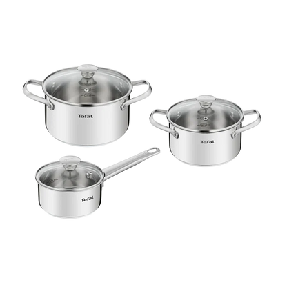 Tefal Cook Eat Induction 3pc Pot Set