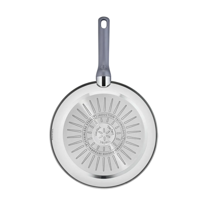 Tefal Daily Cook Induction Stainless Steel Frypan 30cm with stainless steel induction base