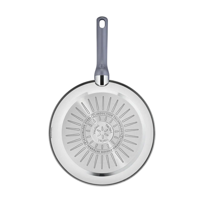 Tefal Daily Cook Induction Stainless Steel Frypan 28cm with stainless steel induction base