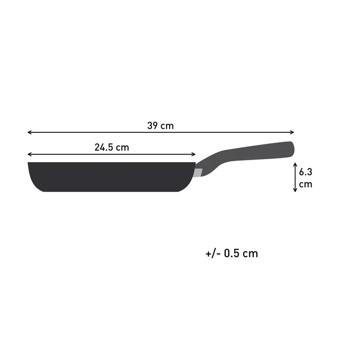Tefal Dark Essential Mineralia+ Non Stick Frypan 24cm Dimensions