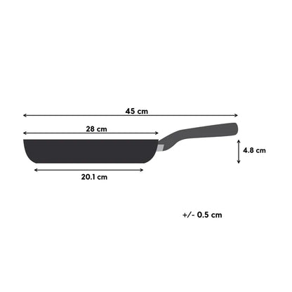 Tefal Dark Essential Mineralia+ Non Stick Frypan 28cm Dimensions