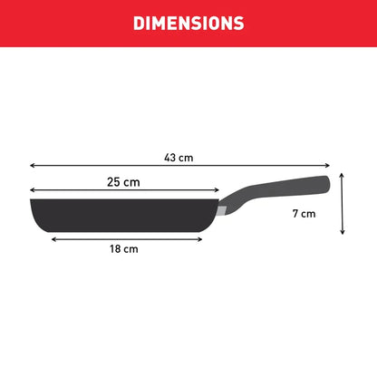 Tefal Delight Induction Mineralia Non-Stick Frypan 24cm Dimensions