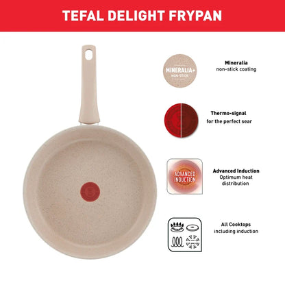 Tefal Delight Induction Mineralia Non-Stick Frypan 24cm Features