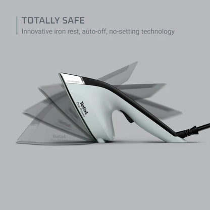 Tefal Duo Power Iron & Steamer JF4031 with safety features: safe rest position and auto-off