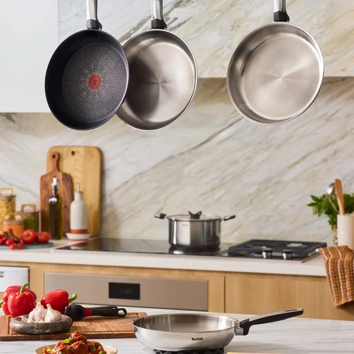 Tefal Emotion+ Induction Stainless Steel Non-Stick Wok 28cm