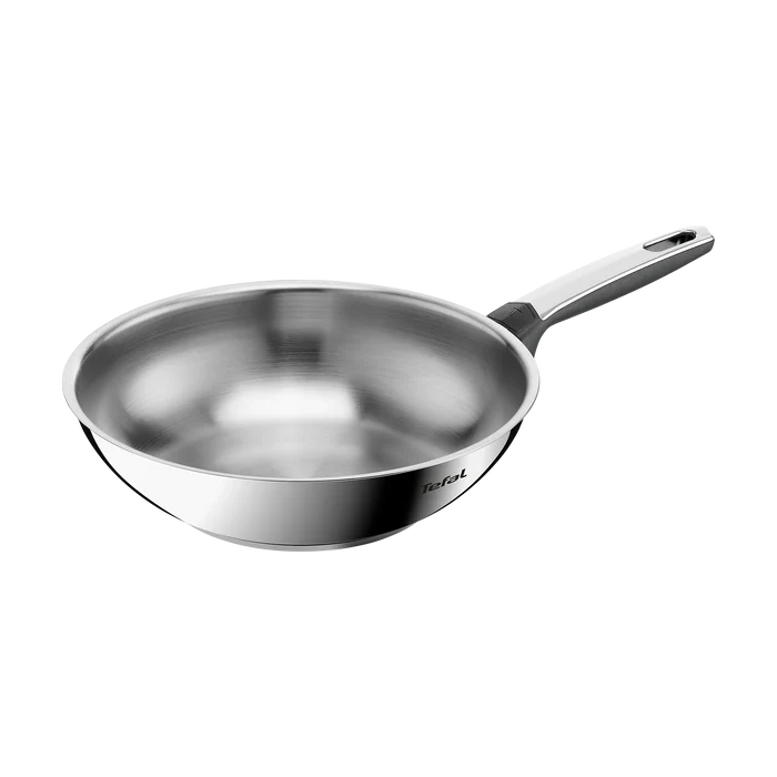 Tefal Emotion+ Induction Stainless Steel Uncoated Wok 28cm