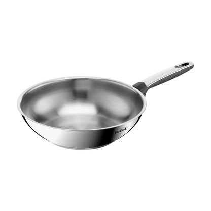 Tefal Emotion+ Induction Stainless Steel Uncoated Wok 28cm
