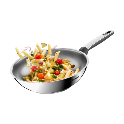 Tefal Emotion+ Induction Stainless Steel Uncoated Wok 28cm