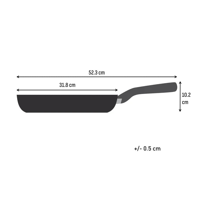 Tefal Excellence+ Induction FusionCore Non-Stick Frypan 30cm Dimensions