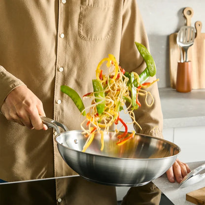 Tefal Extreme Induction Stainless Steel Uncoated Wok 28cm