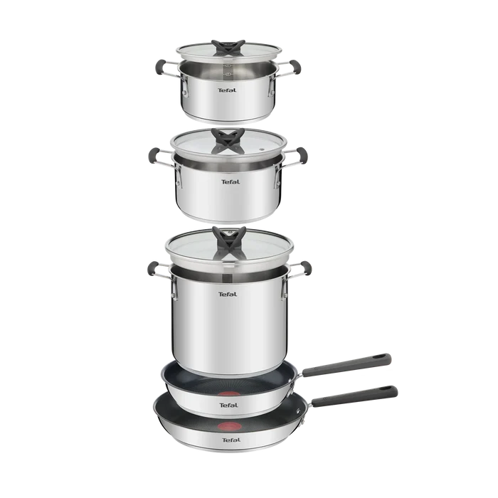Tefal Opti'Space Induction Stainless Steel 13pc Set