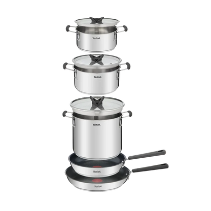 Tefal Opti'Space Induction Stainless Steel 13pc Set