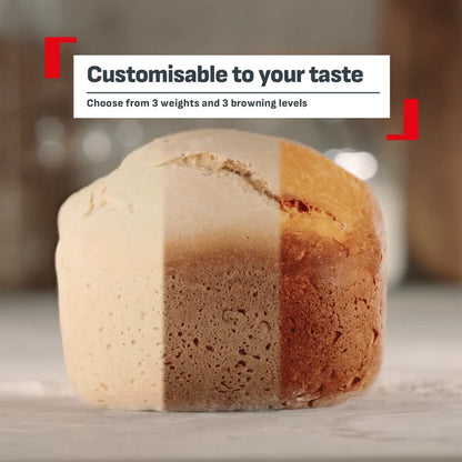 Tefal Pain & Delices Bread Maker PF240 customisable to your taste with three weight and three browning level options