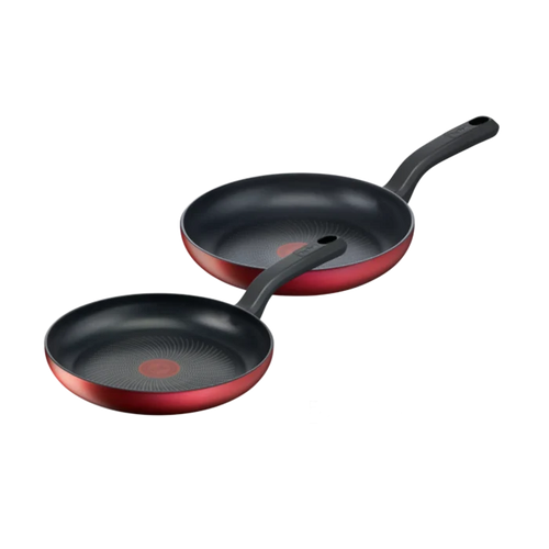 Tefal Red Delight Induction Twin Pack Frypans 24/28cm
