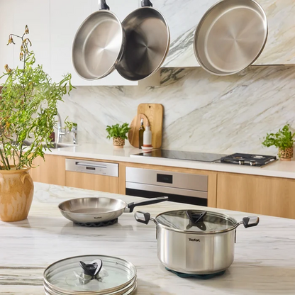 Tefal Space+ Emotion+ Induction Stainless Steel Uncoated Pasta Pot 22cm + Lid