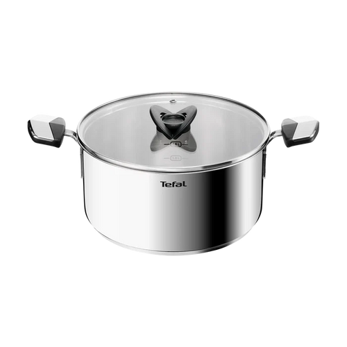 Tefal Space+ Emotion+ Induction Stainless Steel Uncoated Stewpot 24cm + Lid