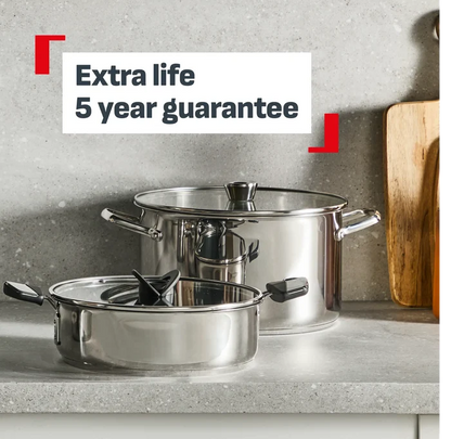 Tefal Space+ Emotion+ XL Induction Stainless Steel Big Pot 13.8L