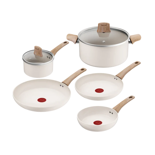 Tefal Vivaceram Induction Ceramic Beige 5pc Set