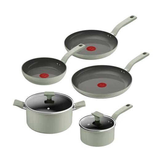 Tefal Vivaceram Induction Ceramic Green Lichen 5pc Set