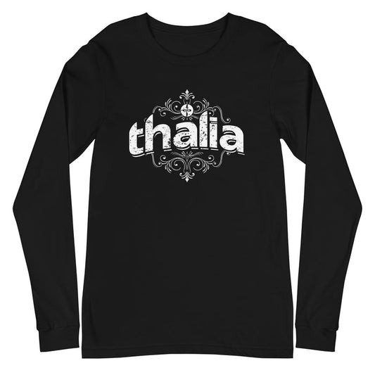 Thalia Distressed Logo Long Sleeve Tee