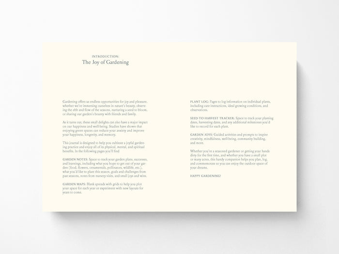 The Joyful Gardener's Journal