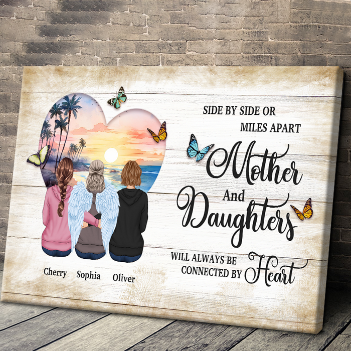 The Love Between - Personality Customized Canvas - Gift For Mom Grandma Mother's Day Gift