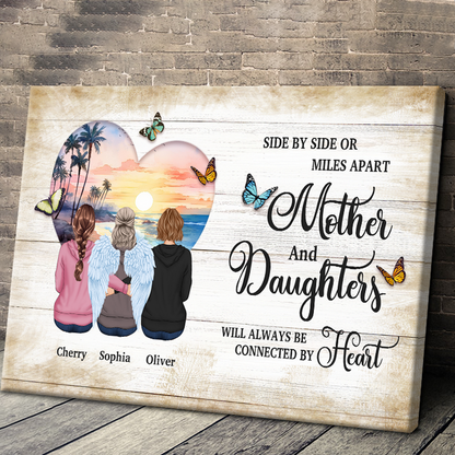 The Love Between - Personality Customized Canvas - Gift For Mom Grandma Mother's Day Gift