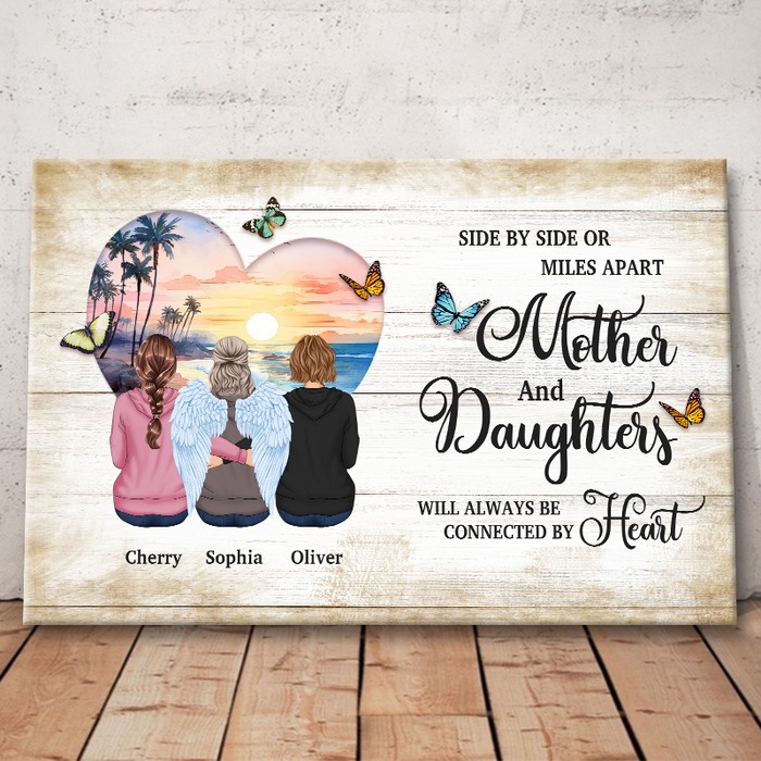 The Love Between - Personality Customized Canvas - Gift For Mom Grandma Mother's Day Gift