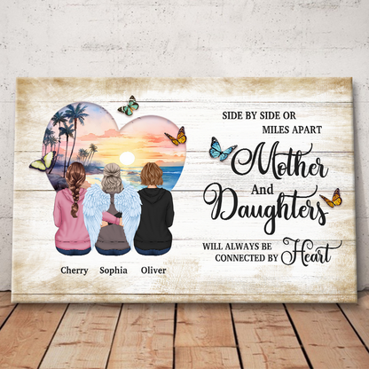 The Love Between - Personality Customized Canvas - Gift For Mom Grandma Mother's Day Gift