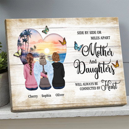 The Love Between - Personality Customized Canvas - Gift For Mom Grandma Mother's Day Gift
