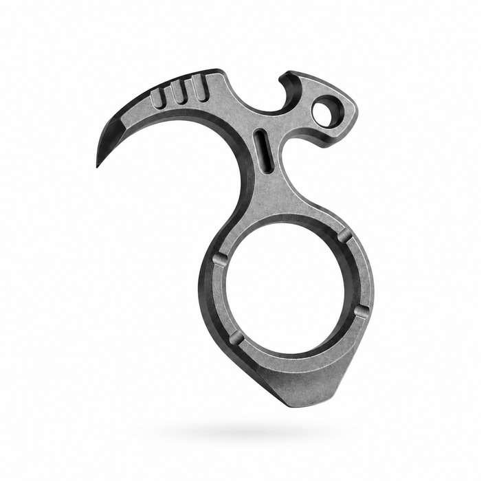 The Nightcap 2.0 - Titanium Single Knuckle Bottle Opener