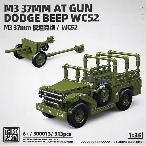 Third Party 300013 M3 37MM AT GUN DODGE BEEP WC52