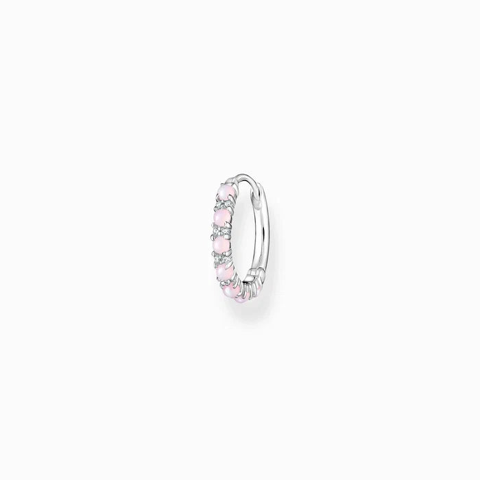 Thomas Sabo Einzel Creole rosa Steine – CR664-166-7